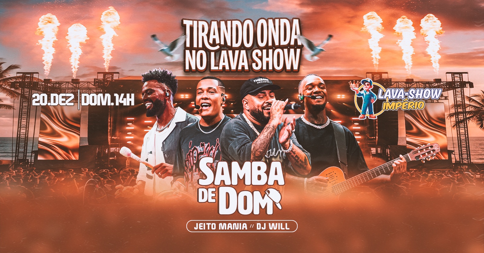 Tirando Onda No Lava Show Samba De Dom